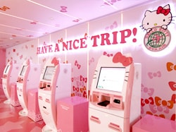 EVA Air Hello Kitty Kiosk