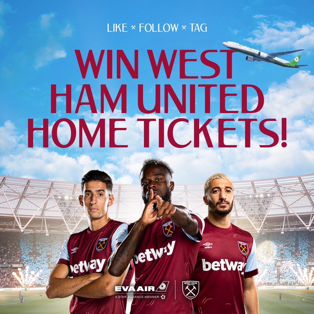Win West Ham United Home Tickets with EVA Air
