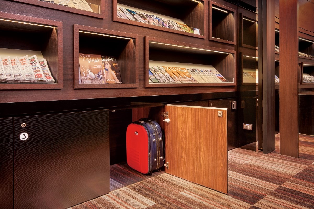 Lockers in The Club Lounge