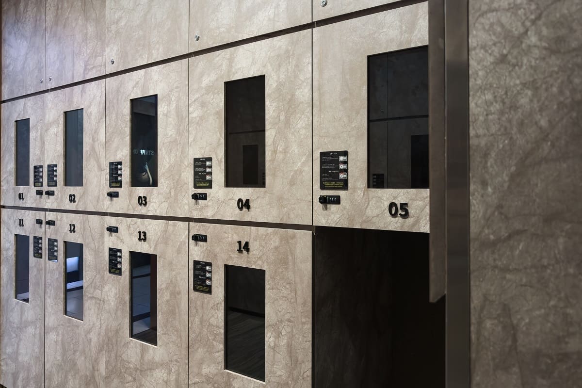Lockers in The Star Lounge 