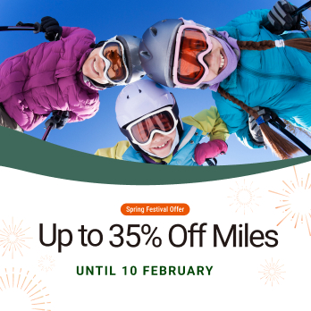 Spring Festival Offer: Up to 35% Off Miles until 10 February