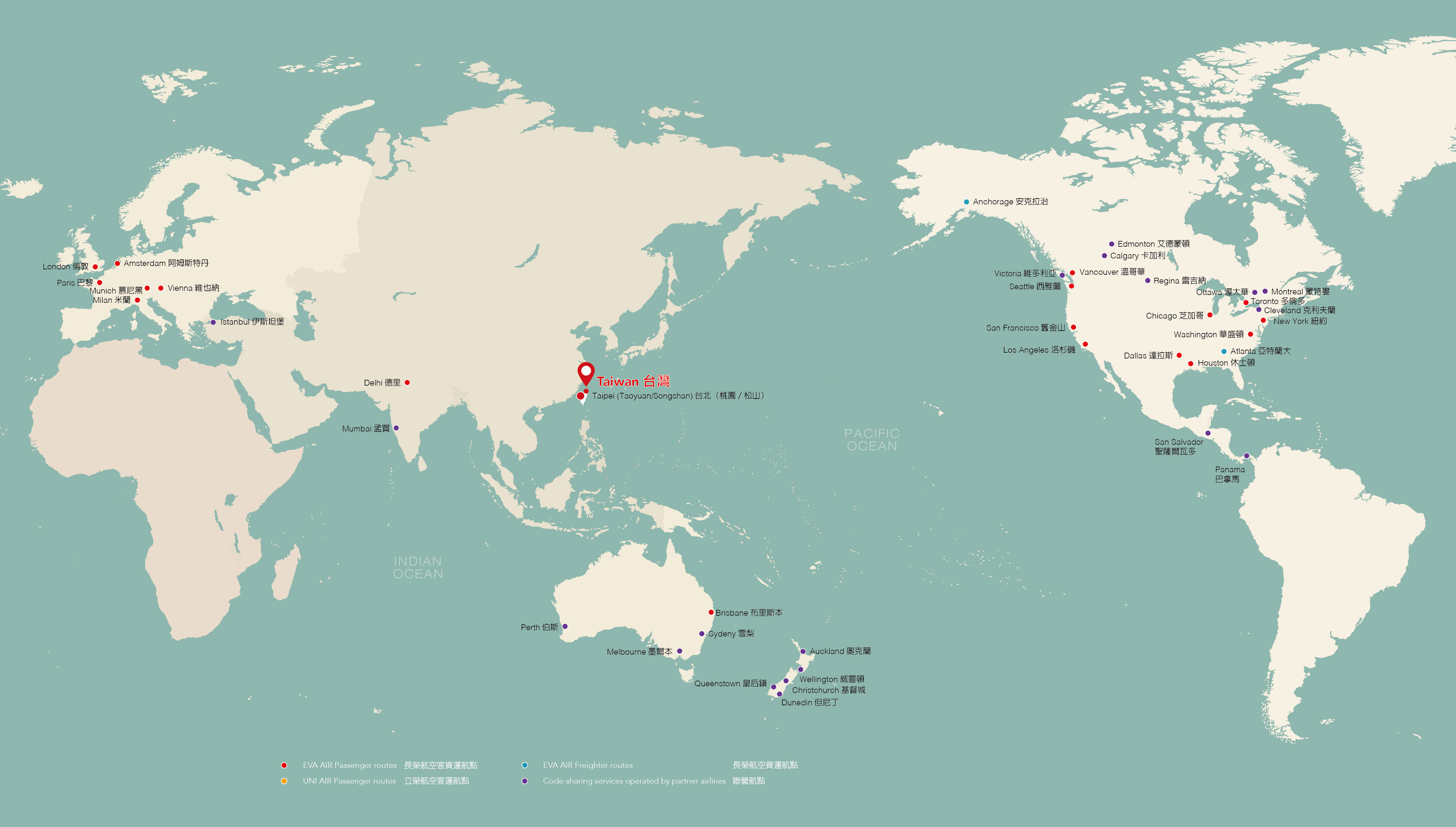Long-Haul Route Map