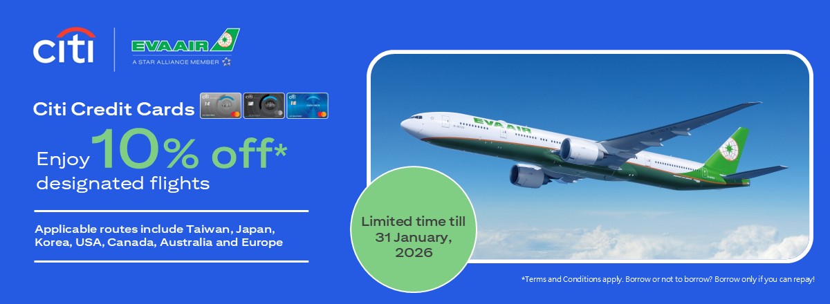 Citi Credit Cards enjoy 10% off