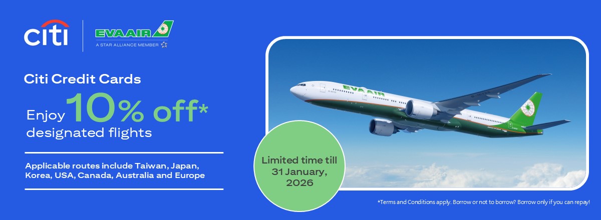 Citi Credit Cards enjoy 10% off