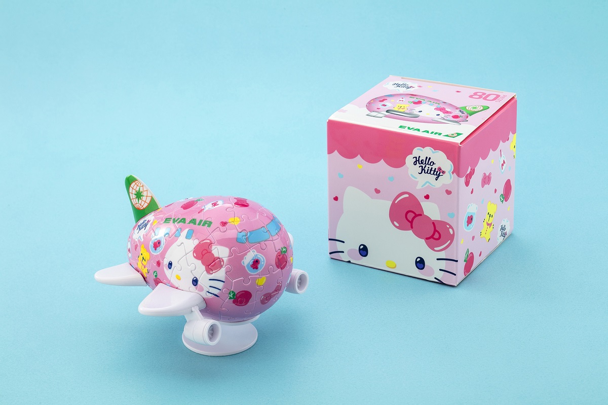 Hello Kitty Pinky 3D Airplane Jigsaw Puzzle