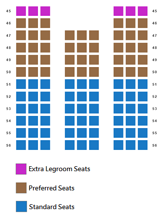 Cabin Seat Zones Cabin Seat Zones