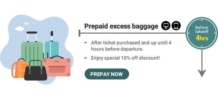 Prepaid Excess Baggage Prepaid Excess Baggage