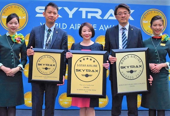 2019-06-19-skytrax-visual EVA Certified a SKYTRAX 5-Star Airline Fourth Year in a Row Also won World’s Best Economy Class Catering and 1st Place for World’s Best Airline Cabin Cleanliness