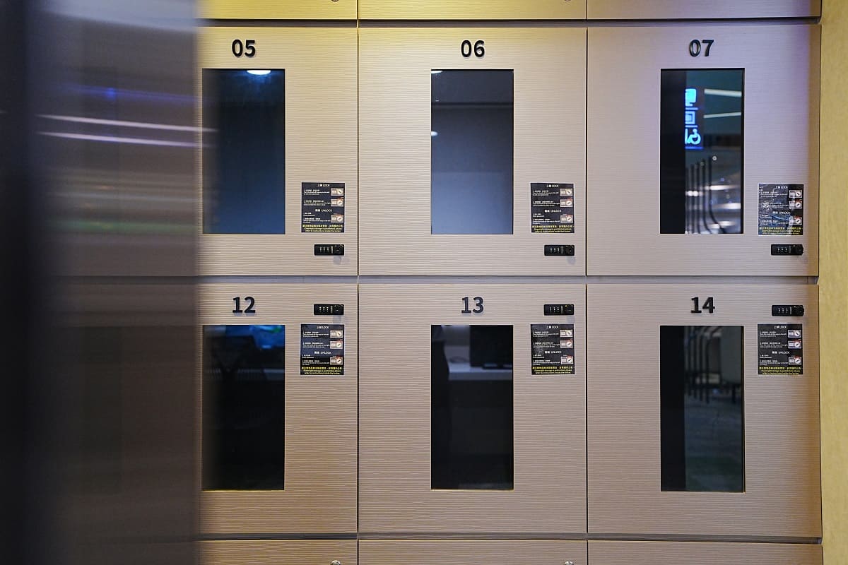 Lockers in The Infinity Lounge