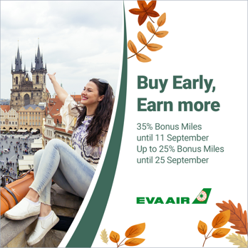 Early Bird Offer: Earn 35% Bonus Miles