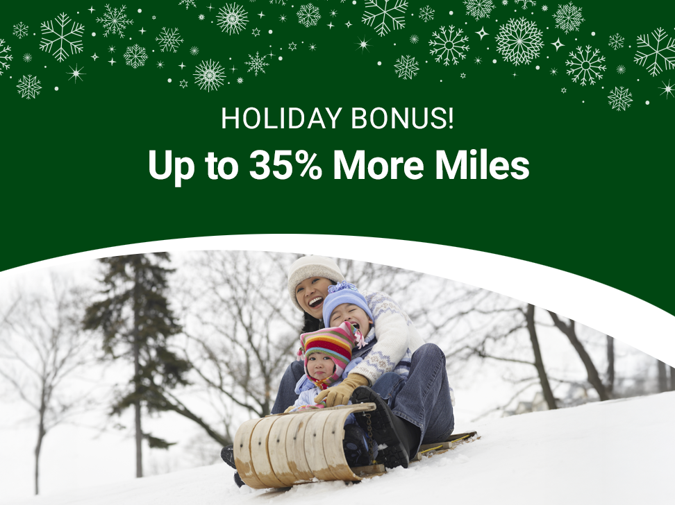 Purchase miles promotion