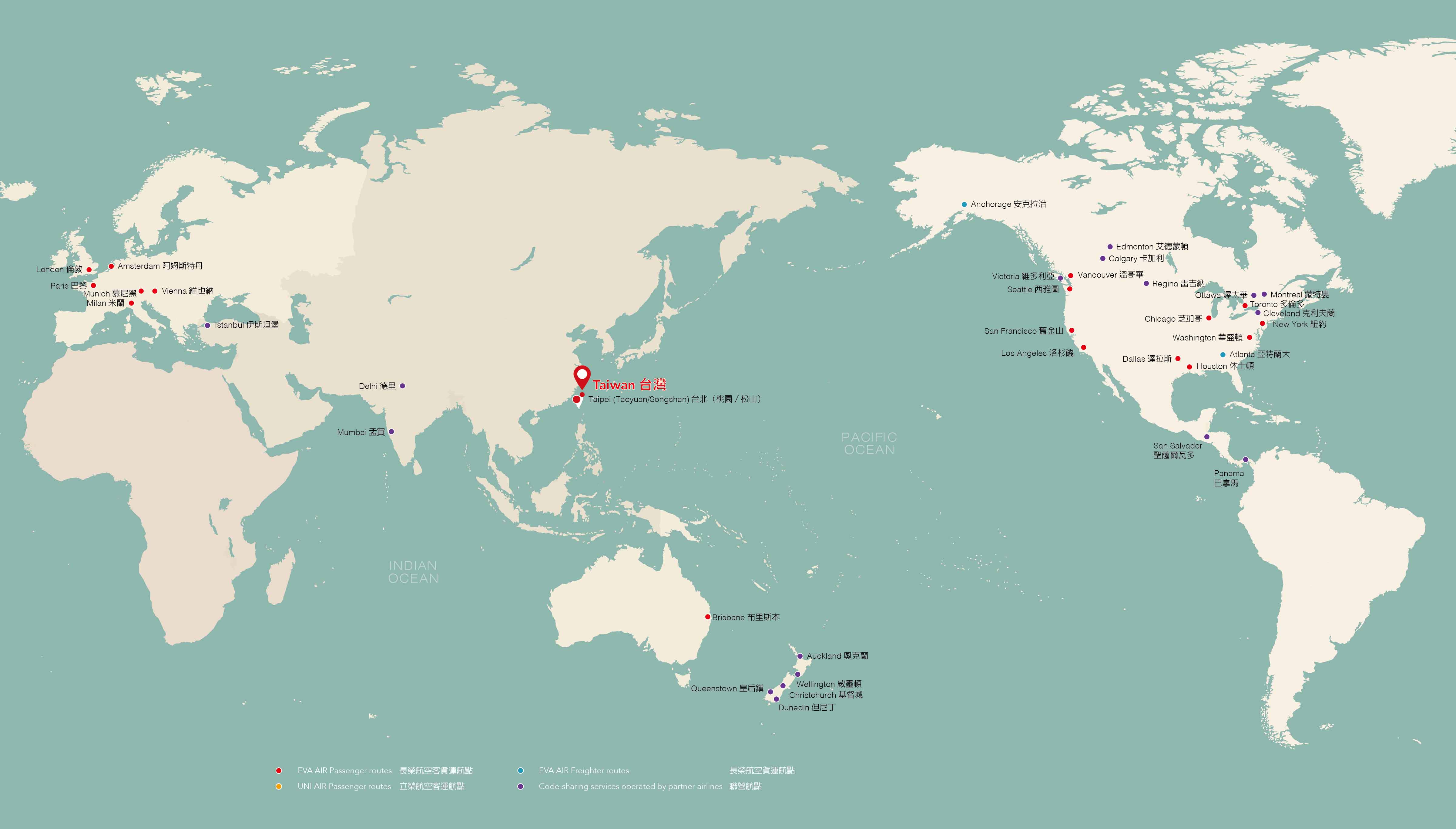 Long-Haul Route Map