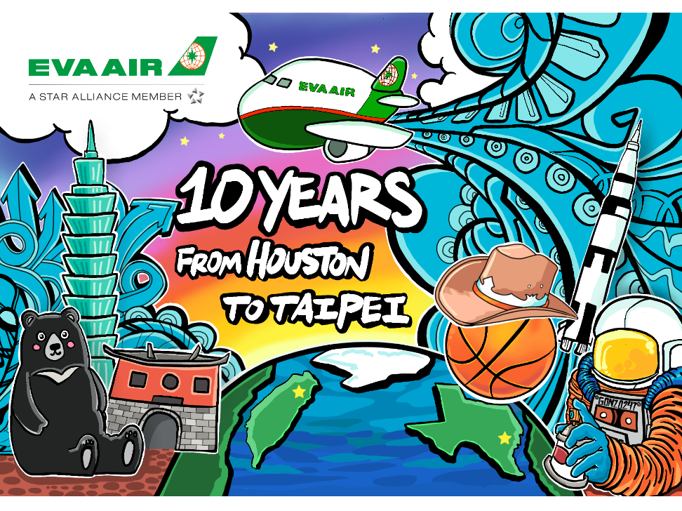 EVA Air Houston: 10 years of flying with you, and the memories we made together