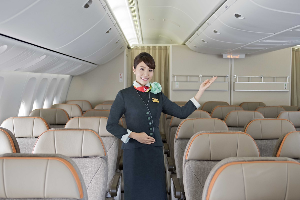 Cabin crew in Premium Economy Class