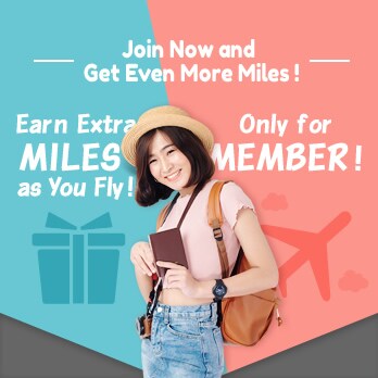 Earn Extra Miles as You Fly! Join Now and Get Even More Miles!