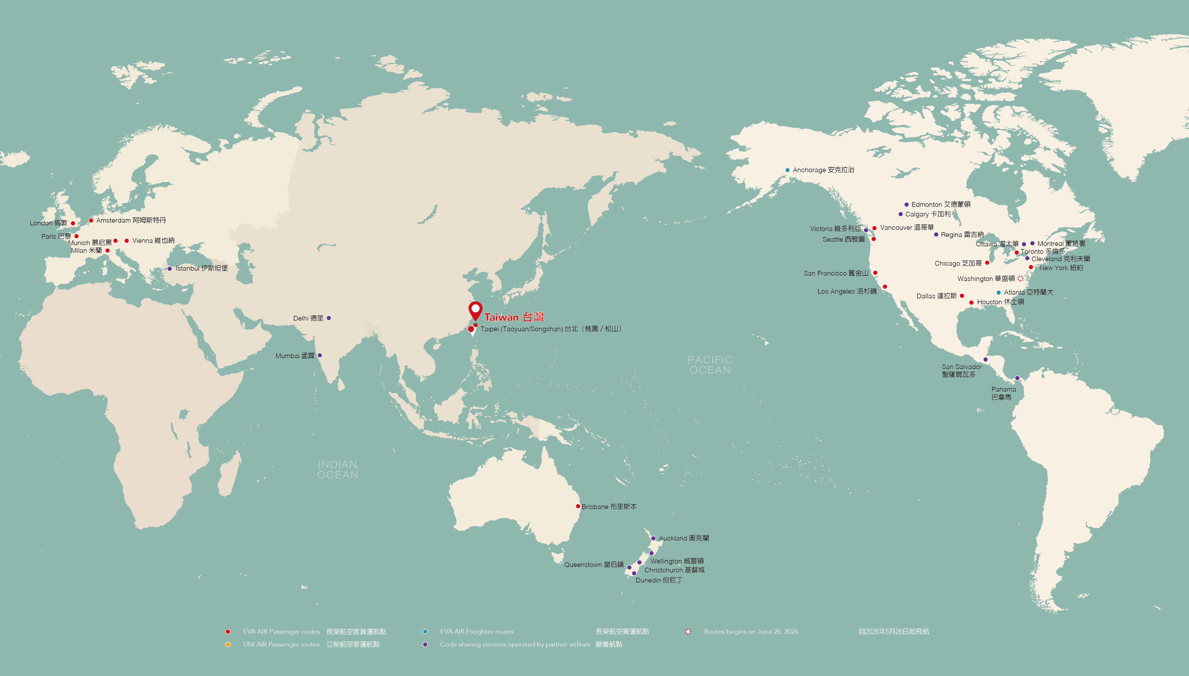 Long-Haul Route Map