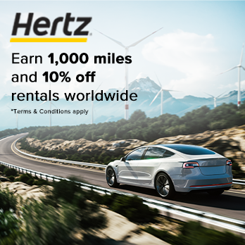 Get Up to 1,000 Miles and 10% Discount on Car Rentals Worldwide with HERTZ